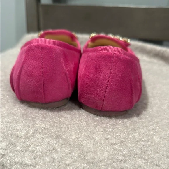 Elegant Pink Embellished Women's Flats - Picture 2 of 5